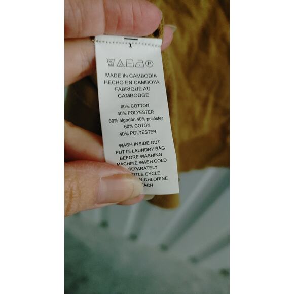 Michael Kors Top Sleeveless Keyhole Cutout Medium Dark Camel NWT - Picture 6 of 6